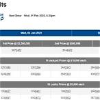 singapore lottery results